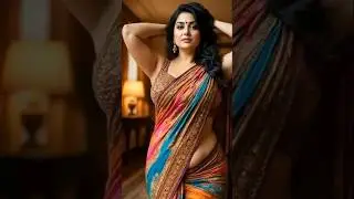 🌈✨ Vibrant Festive Saree Styling for Plus Size Queens! 👑 | Curvy Saree Fashion 2025 #plussizesaree