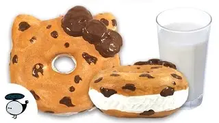 DIY DECO SQUISHY TUTORIAL: CHOCOLATE CHIP COOKIE SANDWICH