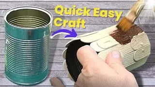 Tin Can Upcycling Craft Idea