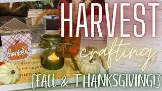 *Simple HARVEST Crafts* 🌾 {For My Mom!} 🍂 Fall & Thanksgiving Decor!
