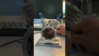 Druckluftbetriebener V2 Motor - Prototyp