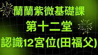 [蘭蘭紫微 基礎課第12堂] 認識斗數12宮並且搭配祿權科忌解說(田福父)
