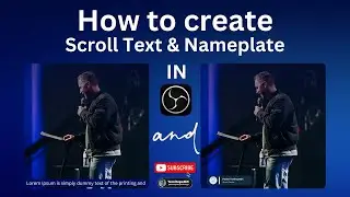 🔥 How to Create Scrolling Announcement Text & Nameplate in OBS with a Plugin! 🎥📢
