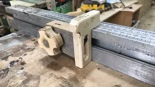 Making the Table Saw Adjustable Fence Stop Repeater Quick, simple.