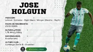 Jose Holguin | Leteral Derecho - Rigth Back | Highlights - Cumbaya 2025