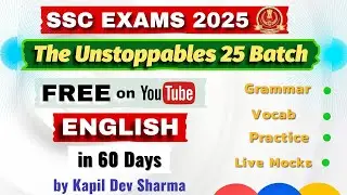 FREE Batch on Youtube | English in 60 Days | Grammar | Vocab | Practice | Live Mocks