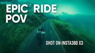 Riding Through Heaven! Drone Shot with Insta360 X3 on Mountain Roads
