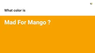 Mad For Mango color #f8a200 hex Cool Orange color f8a200