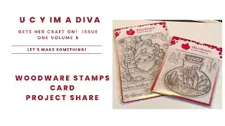 Woodware Stamps Card Project Share