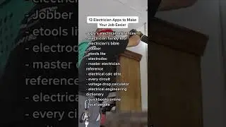 Electrician Apps to Make Your Job Easier #Shorts