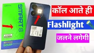 infinix smart 8 incoming call flash light setting | infinix smart 8 flash for call setting