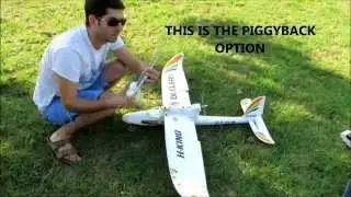 bixler 2 modification, wing and piggyback.