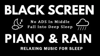 FALL INTO SLEEP INSTANTLY - Black Screen No ADS in Middle for Relaxation, Stress Relief, Sleep Music
