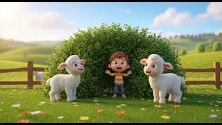 Lambs in Fields Play Hide and Seek! | Fun Animal Rhyme for Kids | Nursery Rhymes & Song for Children