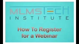 How to Register for a Webinar