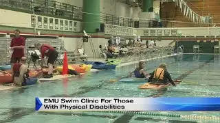EMU swim clinic for those with physical disabilities
