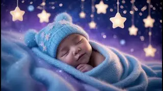 Mozart & Brahms Lullaby 🎶 Baby Sleep Music 🌜 Drift Off Instantly with Calm Soothing Tones..