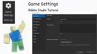 Want to know how to use roblox studio game settings??..