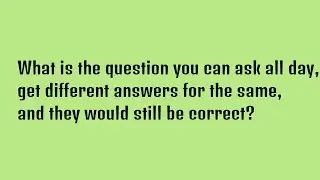 10 Simple Common Sense Questions Most People Will Fail to Answer