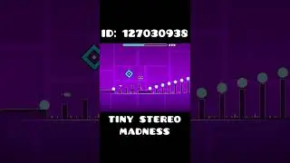 stereo madness but tiny! #geometrydash #geometrydashlevels #gd