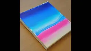 Pink Lake - Acrylic Painting Demonstration | Acrylic Painting for Beginners #acrylicpainting #Shorts