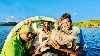 প্রথমবার বরশিতে এতো বড়ো দাতনে মাছ ধরলাম || Andaman Fishing @ANDAMAN_HUNTERS 