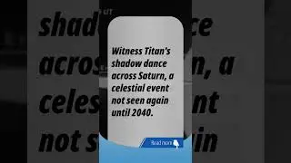 Titan's Shadow Sweeps Saturn: A Rare Spectacle