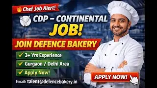 Big Chef Job Opening 🔥 CDP Continental | Sustainable Dining | Apply Now
