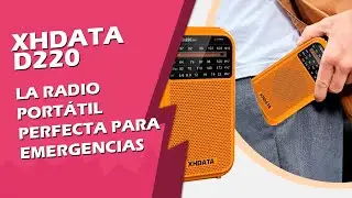 🔥 Unboxing de radio port&aacute;til a pilas XHDATA D220 FM AM (perfecta para emergencias)