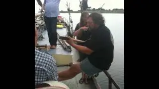 Rob en Christine op tambura en viool a/b Mijdt Spijt