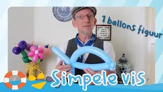Ballonvouwen ballonvis - Ballonworkshop \ de Haagse Ballonnenboer / balloon fish | Balloon animals