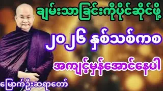 ချမ်းသာခြင်းကို ပိုင်ဆိုင်ဖို့ 2026နှစ်သစ်ကစ အကျင့်မှန်အောင်နေပါ #မြောက်ဦးဆရာတော်@DhammaSanyay 