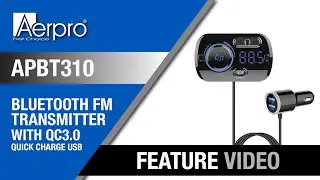 Aerpro APBT310 &ndash; Bluetooth FM-передатчик &ndash; Видеоролик