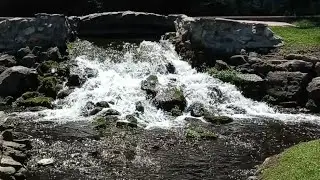 Beautiful Waterfall, Bridge and Soothing Music to Relax To