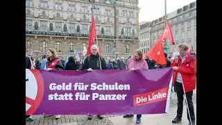 Protest- Demo gegen das Manöver 