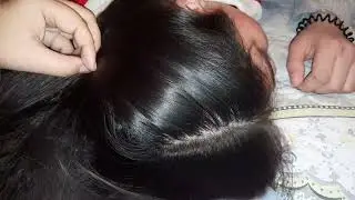Relaxing ASMR Hair Play to Fall Asleep To | Jade Comb, Hair Braiding, Back Scratching [No Talking]