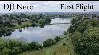 DJI Neo first flight Witton Lakes images of the lake from a drone
