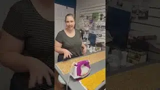 Prepping fabric for bias cutting (using best press and terial magic)