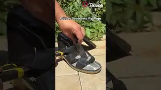 Rubber boots into flip flops! #boots #flipflops #smart #transformation