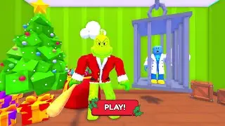 TEAM GRINCH ESCAPE! TEAMWORK OBBY ROBLOX