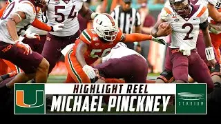 Miami LB Michael Pinckney Highlight Reel - 2019 Season | Stadium