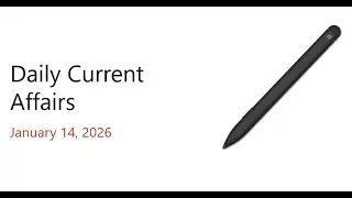 Daily Current Affairs January 14, 2026 | Govt exams | UPSC | SSC | Bank exams