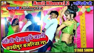 भौजी रोज घूमें जाली कादीपुर बजरिया नऽ | Amit Khesari 2 नन्दिनी जी | सपना जी Kuldeep Raja के साथ डांस