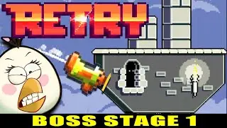 Retry Boss Stage 1 ios Gameplay : Rovio is playing with your nerves !