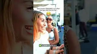 Sam Frank CRASHED out after this guy did this to her..😬😲#samxfrank #kick #fyp #viral