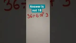 This is why order matters.#mathproblem #mathchallenge #bodmas #viralquestion #shortsfeed