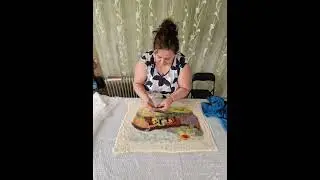 Филцова картина пейзаж, създаден с мокро плъстене на вълна 🖼 Felt art picture with dreamy landscape