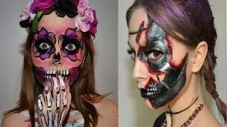New Skull Robot & Flower&nbsp; Makeup Tutorial #Women Makeup Tv