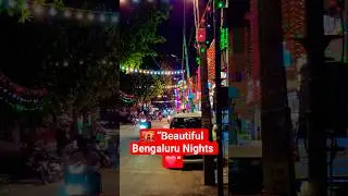 🌃 Bengaluru Night Street Vibes ✨ | Travel Vlog #shorts #travel #viral #bengaluru
