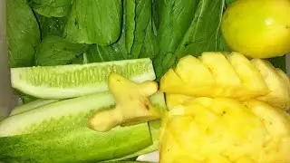 Jus Enak!!! Pokcoy, Nanas, Timun, Lemon